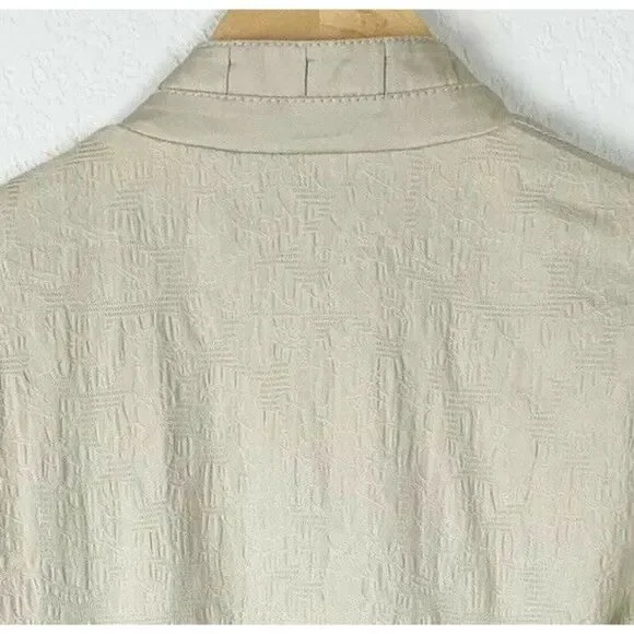 Chicos Khaki Embroidered Blazer - Picture 6 of 6